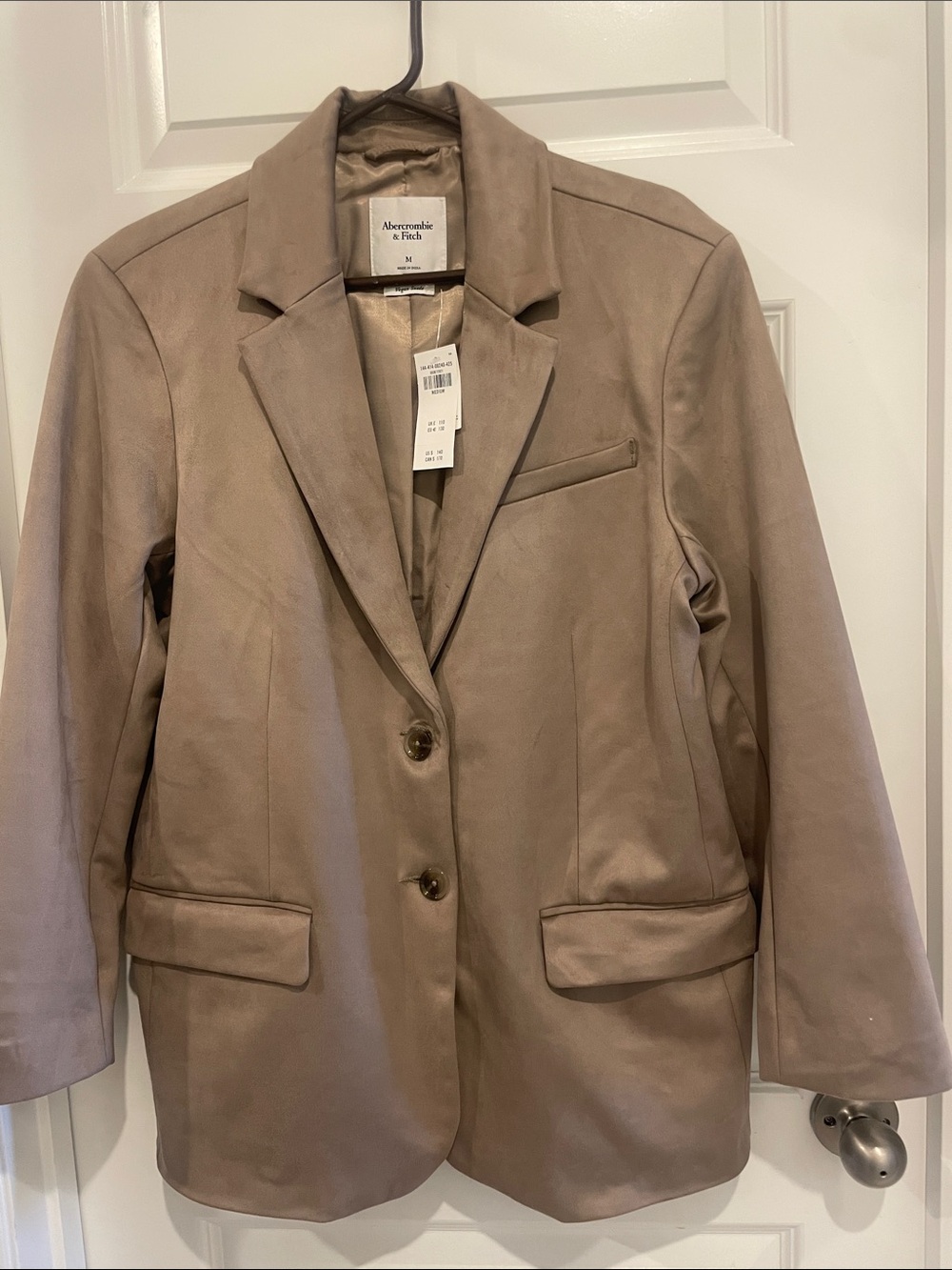 Abercrombie & Fitch Taupe Women's Blazer Jacket
